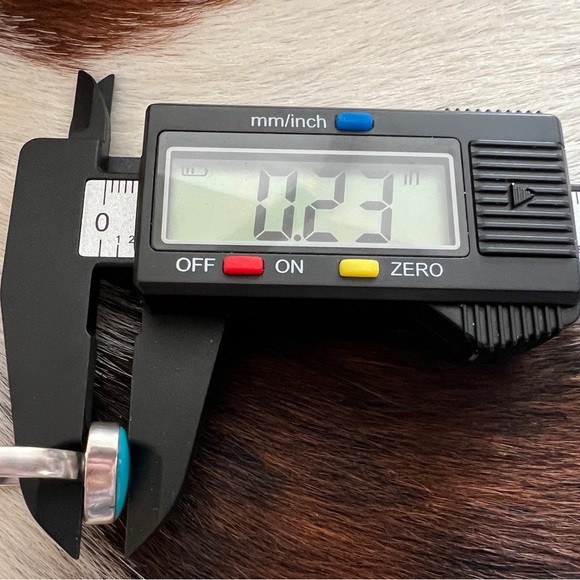 ❤️ Kingman Turquoise Robins Egg Blue Heart Shaped Navajo Style 925 Ring Sz 6.75 - Picture 15 of 16